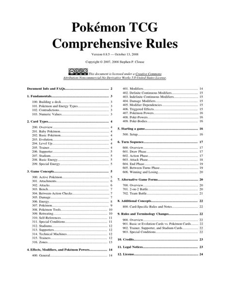 pokemon tcg rulebook|pokemon game rules pdf.